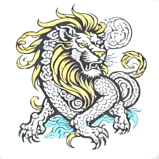 Lion And Dragon