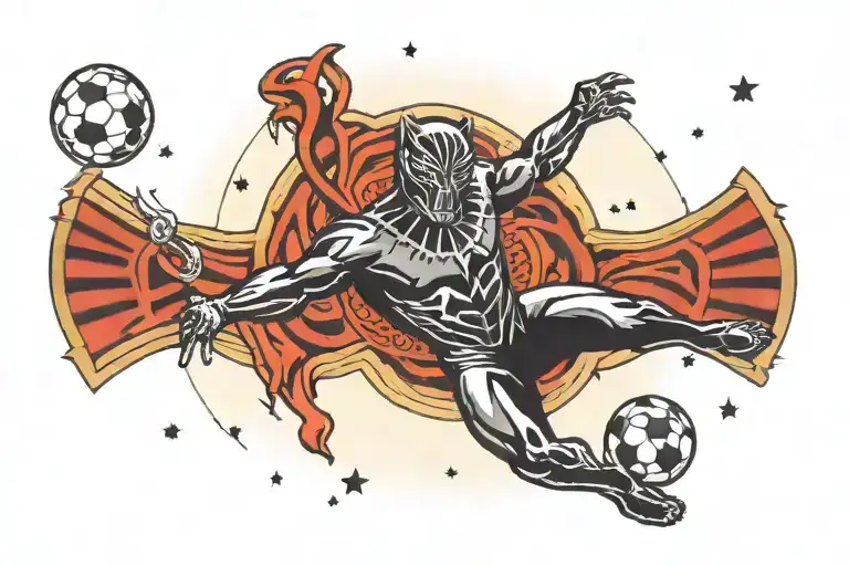 Black Panther And Soccer