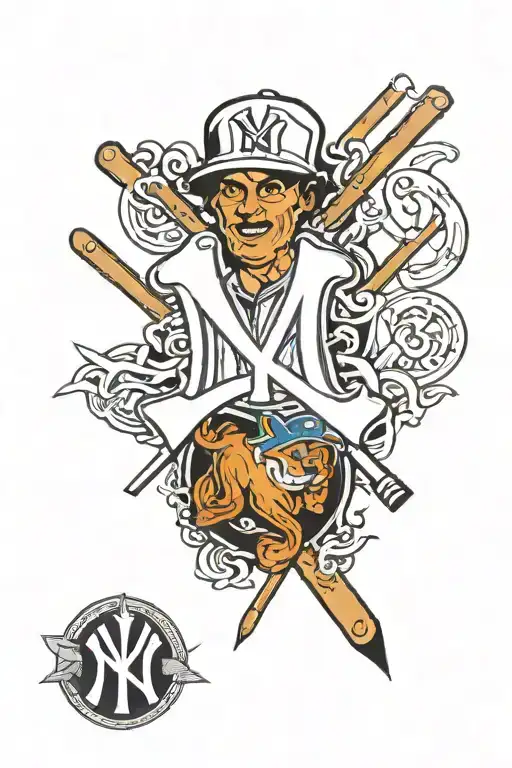 New York Yankees Logo Surrounded
