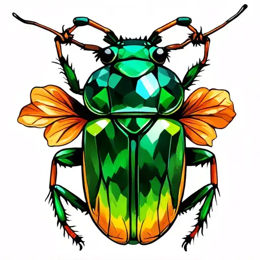 Emerald Jewel Beetle