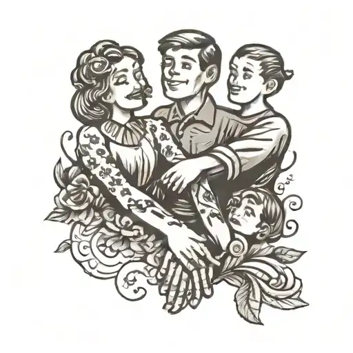 Family Holding Hands