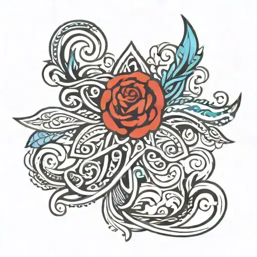 Tribal Design With The Name Aubrey Anne Mclaughlin