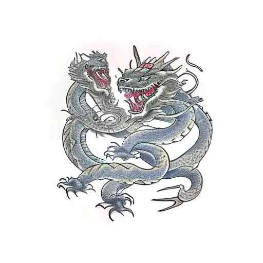 Dragon Fight Bear And Snake