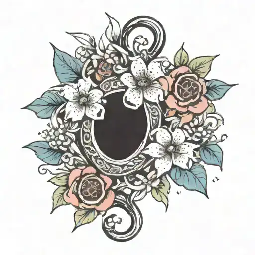 Snaffle Bit And Flowers