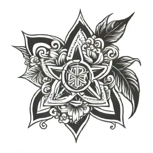 Magic And Kindness Symbol Intertwined