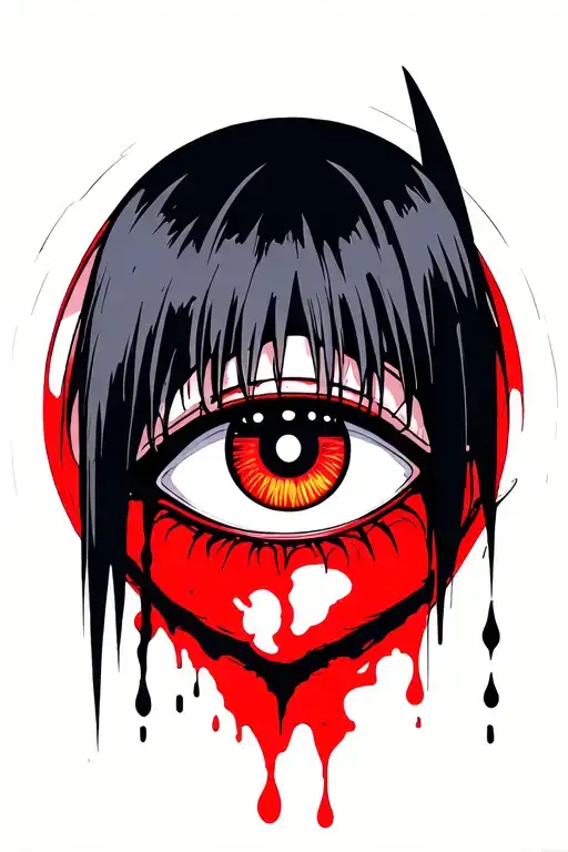 Itachi Uchiya Eye Blood