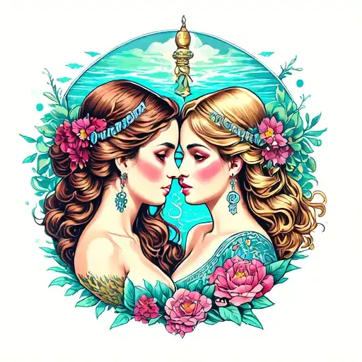 Aquarius Twin Girls