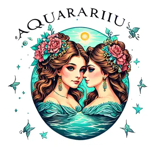 Aquarius Twin Girls