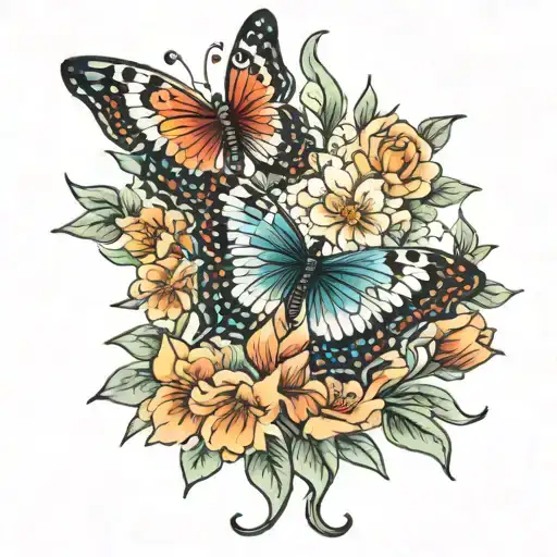 Butterfly A Flower