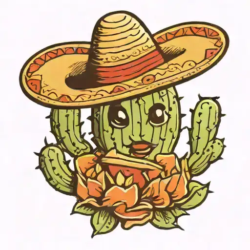 Cactus Wearing Sombrero
