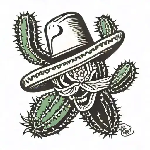 Cactus Wearing Sombrero