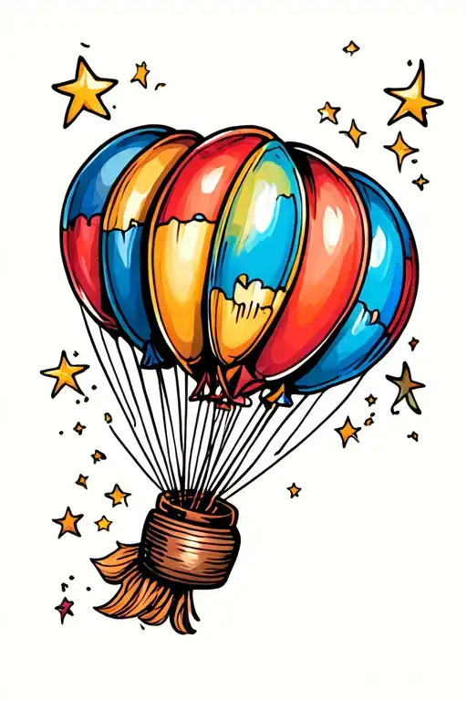 Old School Style Balloon