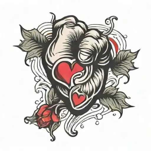 Fist And Heart Shape