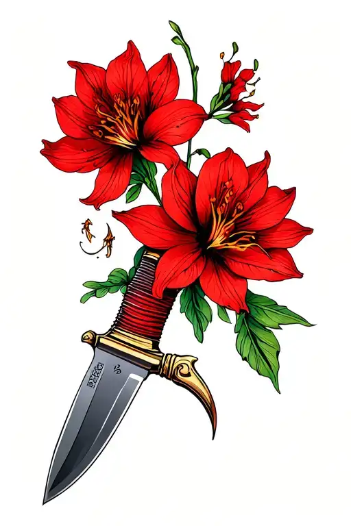 Red Knife And Lycoris