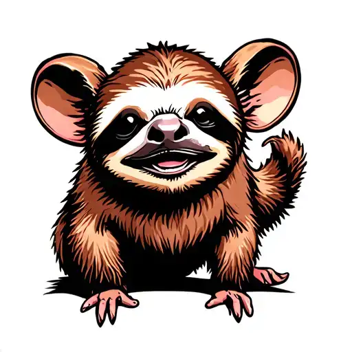 Rat Fink Style Sloth