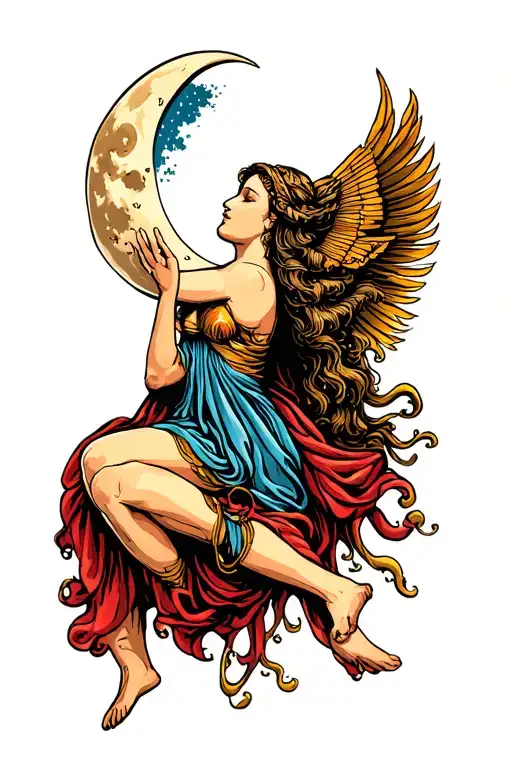 Giant Holding Up The Moon