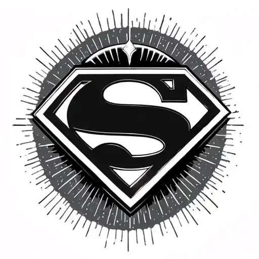 Superman Logo With Halo