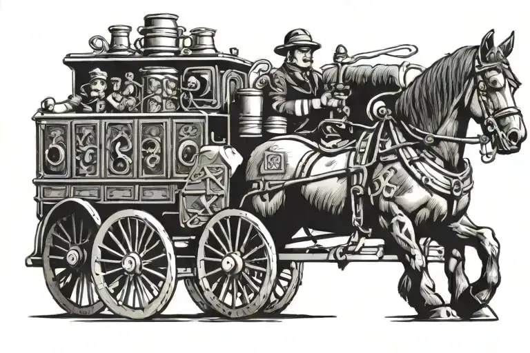 Horse Drawn Fire Engine