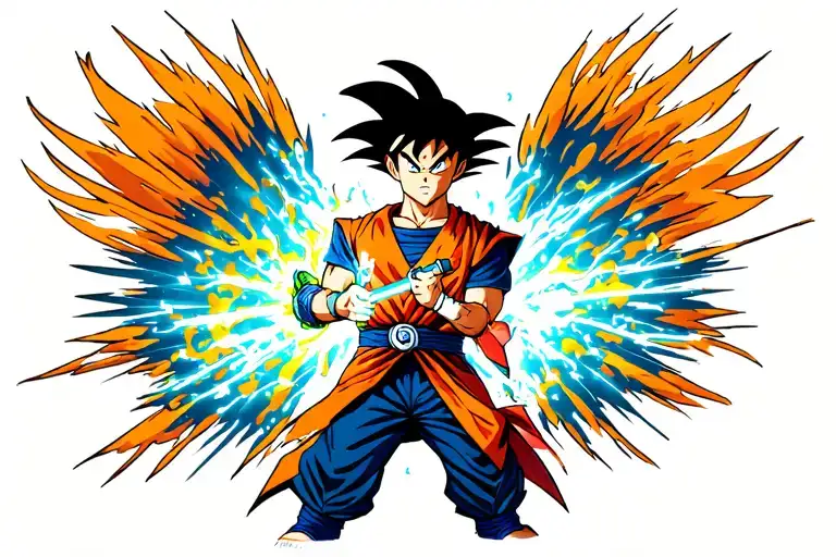 Son Goku With A Lightssaber