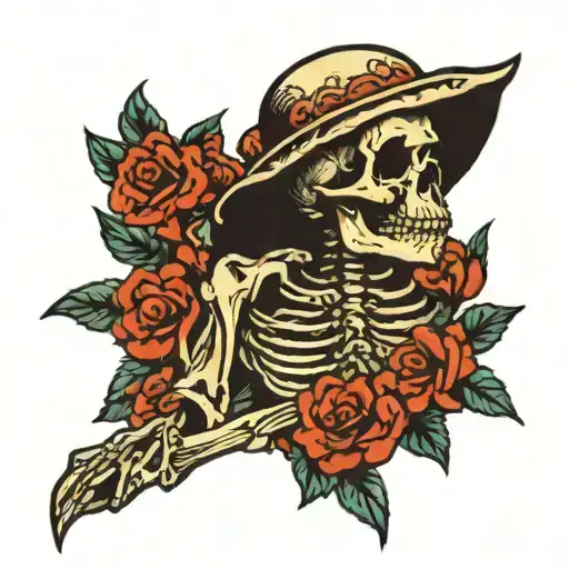 Praying Skelton
