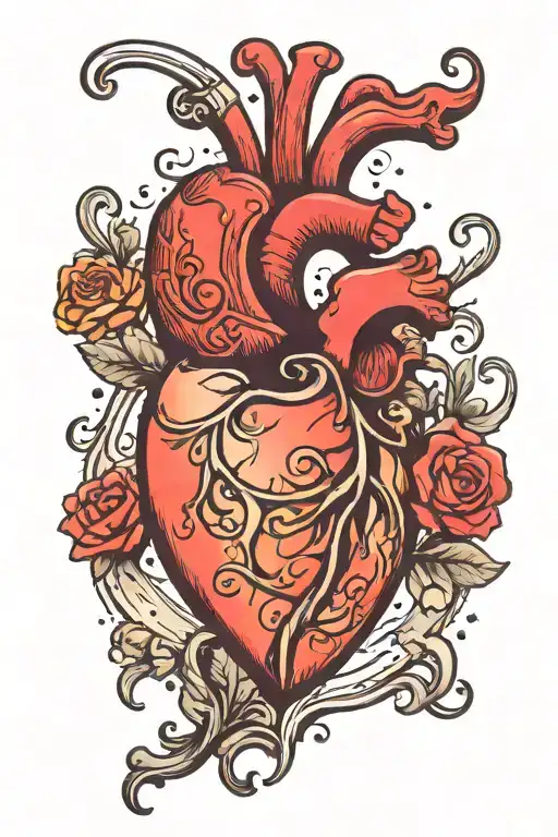 Semi Colon Inside Heart