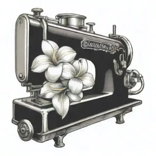 Sewing Machine Hawaii Plumeria