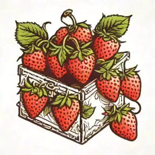 Strawberry And Ciggerate Box Add Small