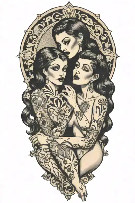 Nude Goth Lesbians Licking