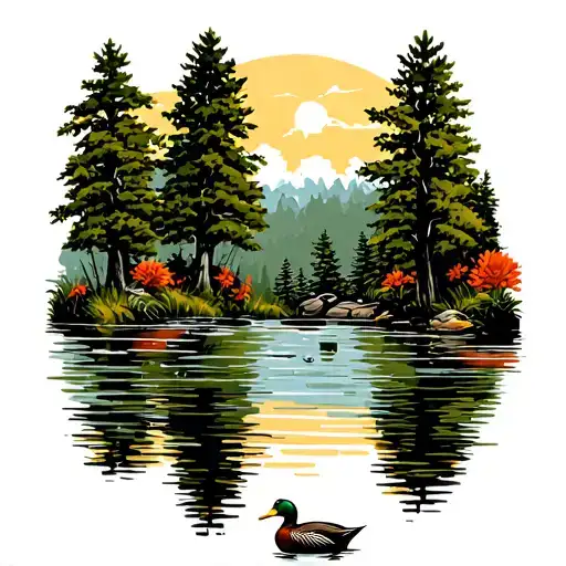 Outdoors Duck Pond