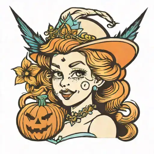 Princess Rosalina With A Pumpkin Head