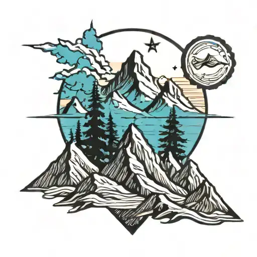 Mountain Peak Representing Trials In Life