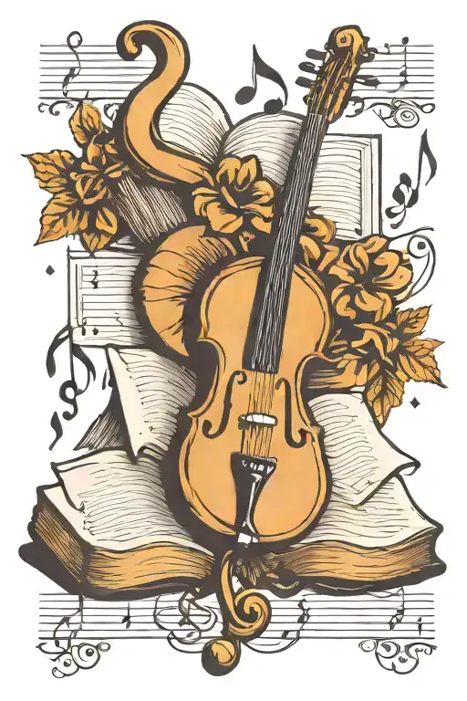 Music Notes And Books