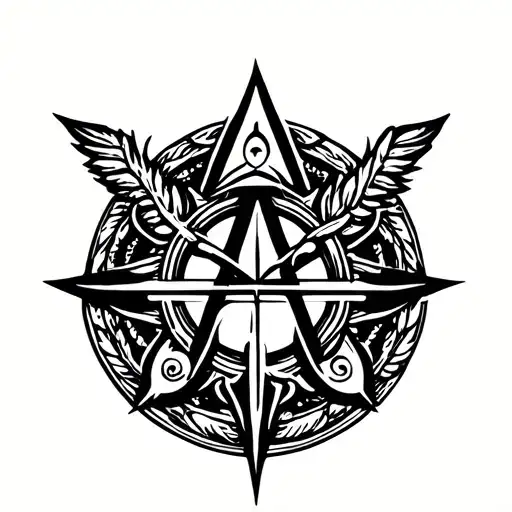 Atheist Symbol Intertwined