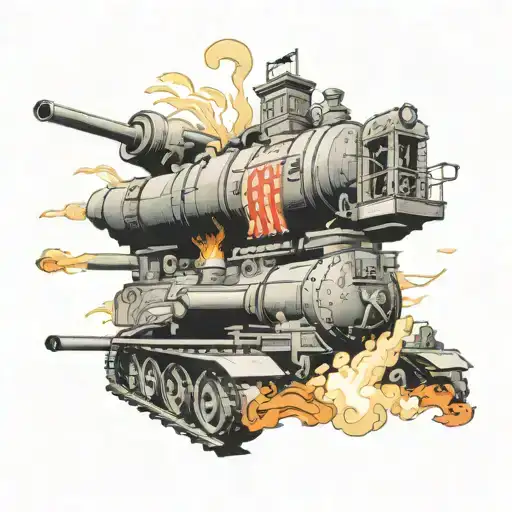 Tank Blowing Up A City Hall