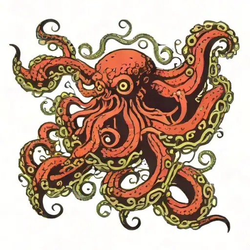 Kraken Wrapping Its Tentacles