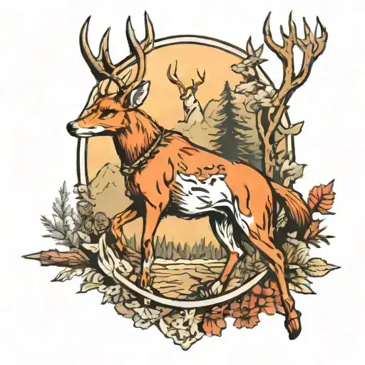 Hunting Scene Inspired