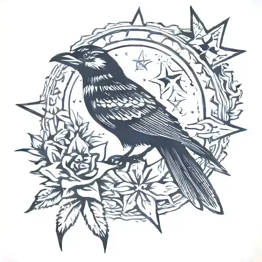 Traditional Star And Sparraow