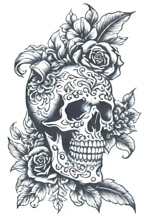 Skull Floral