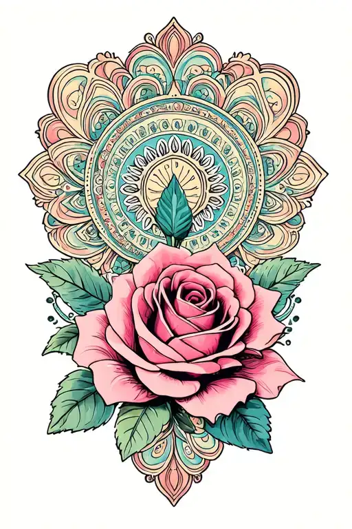 A Mandala And A Rose