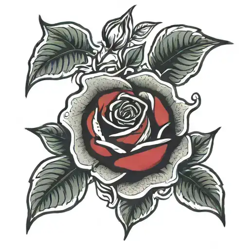 Rose Forming Blood Moon