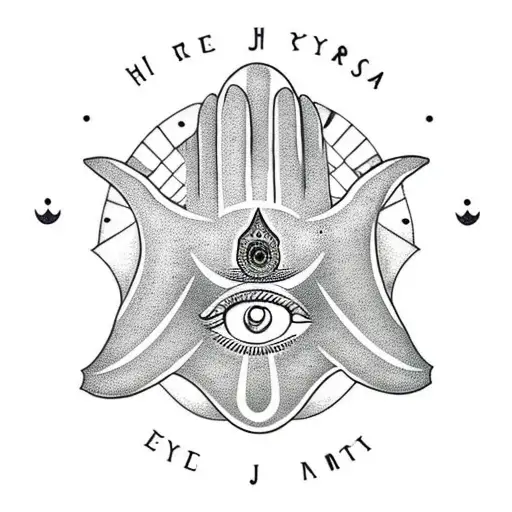 Hamsa Symbol And Eye
