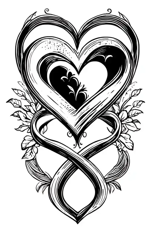 Family Hearts Infinity Symbol