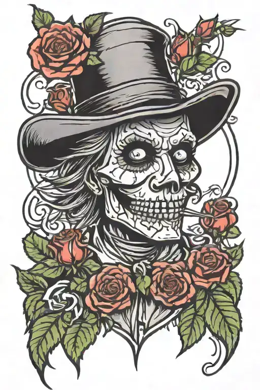 Scarecrow Oz With Roses