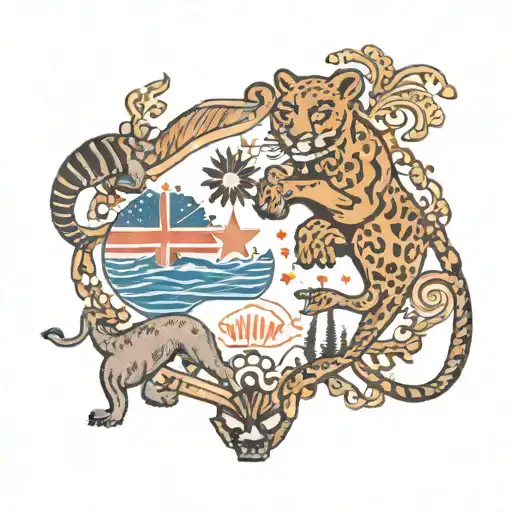 Australia And Africa Arm