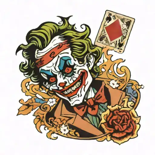 A Tattoo Joker Card
