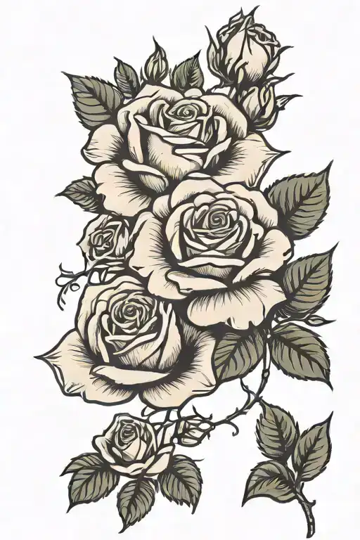 Roses Blooming