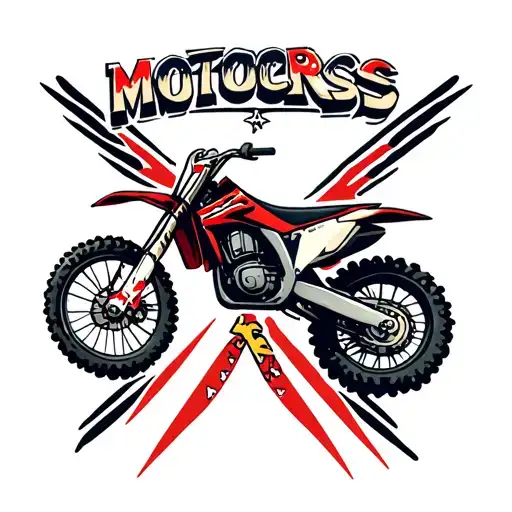 Motocross Cross Old School Style