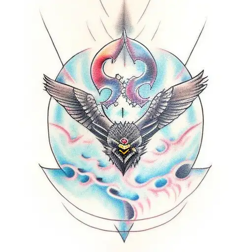 Tatoo All Hand Nordik Odin Crows Runes