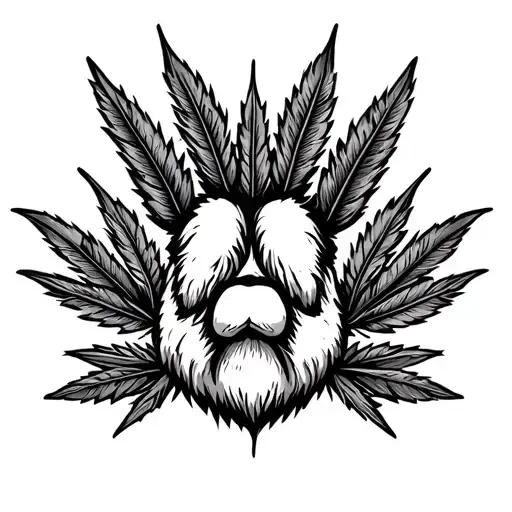 Weed Bear Paw Feathers