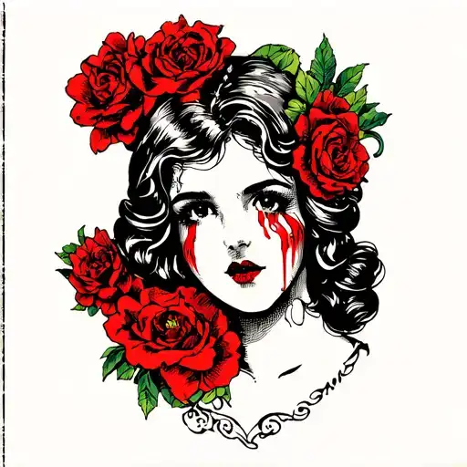 Lady Head Cry